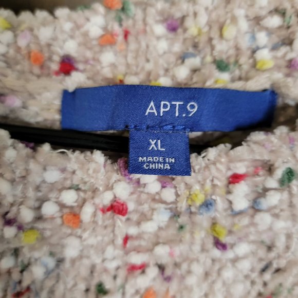 Apt. 9 Super Soft Destroyed Shaggy Popcorn Sweater Size XL - Picture 4 of 17